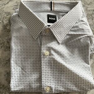 Hugo Boss Long Sleeve Stretch Shirt - Slim Fit XL